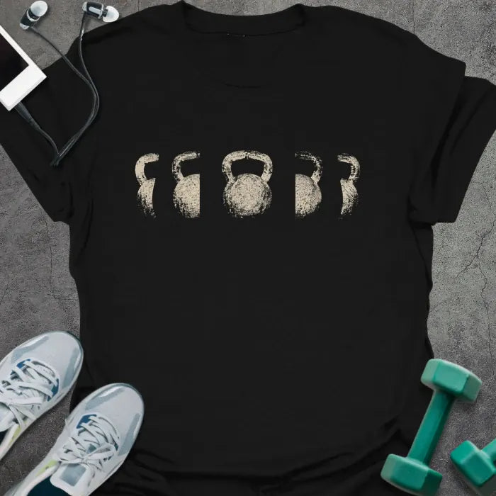 T-Shirt Black / XS Kettlebell Quotes T-Shirt