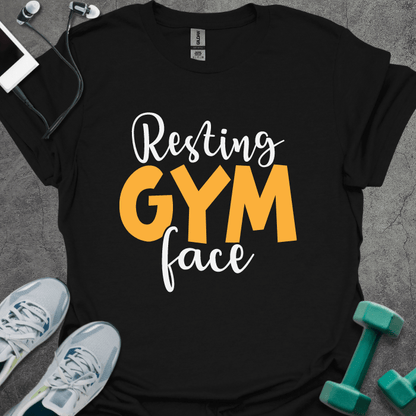 T-Shirt Black / XS Resting Gym Face T-Shirt