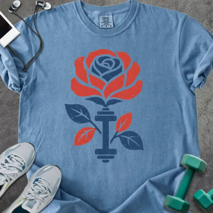 T-Shirt Blue Jean / S Patriot Rose Heavyweight Tee