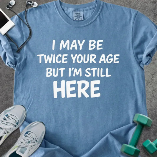 T-Shirt Blue Jean / S Still Here Heavyweight Tee