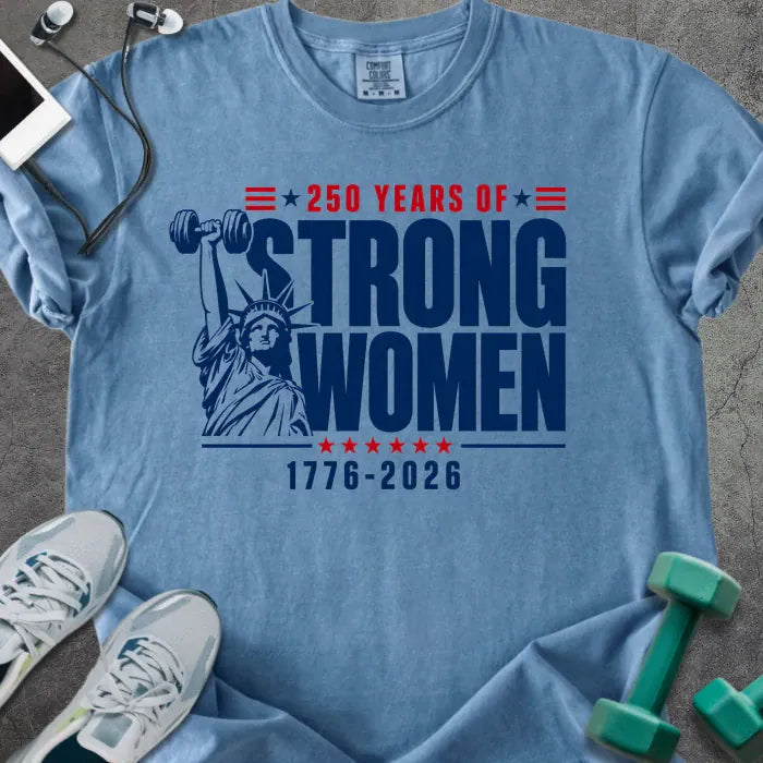 T-Shirt Blue Jean / S Strong Women