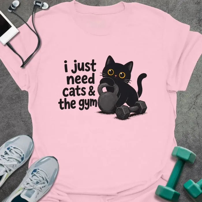 T-Shirt Cats Gym T-Shirt