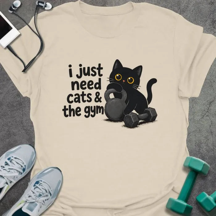 T-Shirt Cats Gym T-Shirt