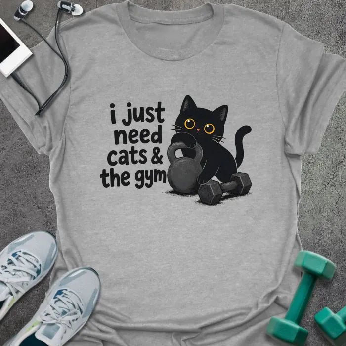 T-Shirt Cats Gym T-Shirt