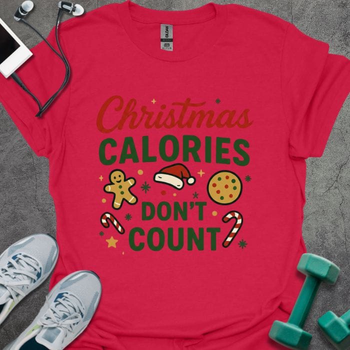 T-Shirt Cherry Red / S Christmas Don't Count T-Shirt