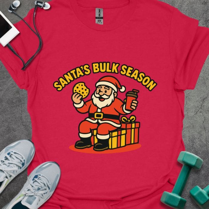 T-Shirt Cherry Red / S Santa Bulk T-Shirt