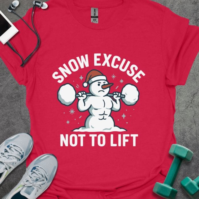 T-Shirt Cherry Red / S Snow Excuses T-Shirt