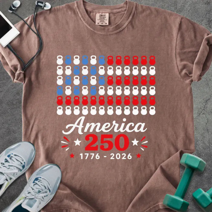 T-Shirt Espresso / S Kettlebell Flag