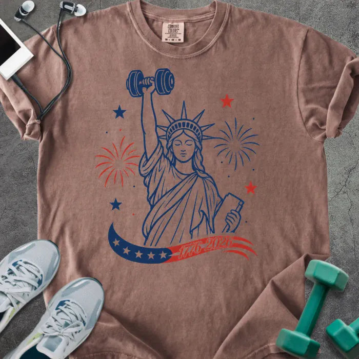T-Shirt Espresso / S Liberty Dumbbell