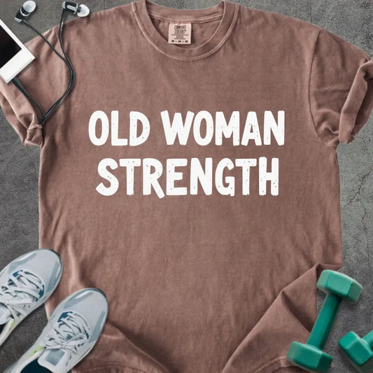 T-Shirt Espresso / S Old Woman Strength Heavyweight Tee