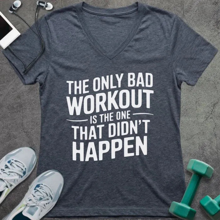 T-Shirt Heather Navy / S Only Workout V-Neck