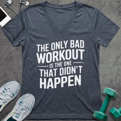 T-Shirt Heather Navy / S Only Workout V-Neck