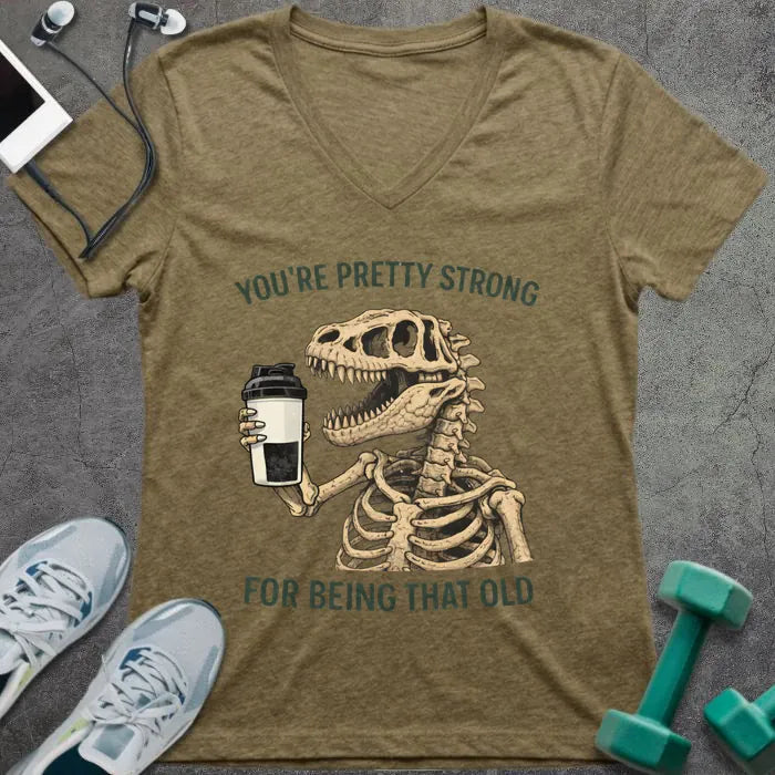 T-Shirt Heather Olive / S That Old V-Neck