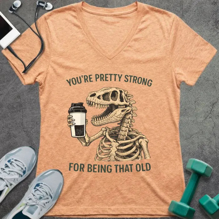 T-Shirt Heather Peach / S That Old V-Neck