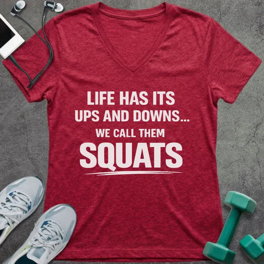 T-Shirt Heather Red / S Call Them V-Neck