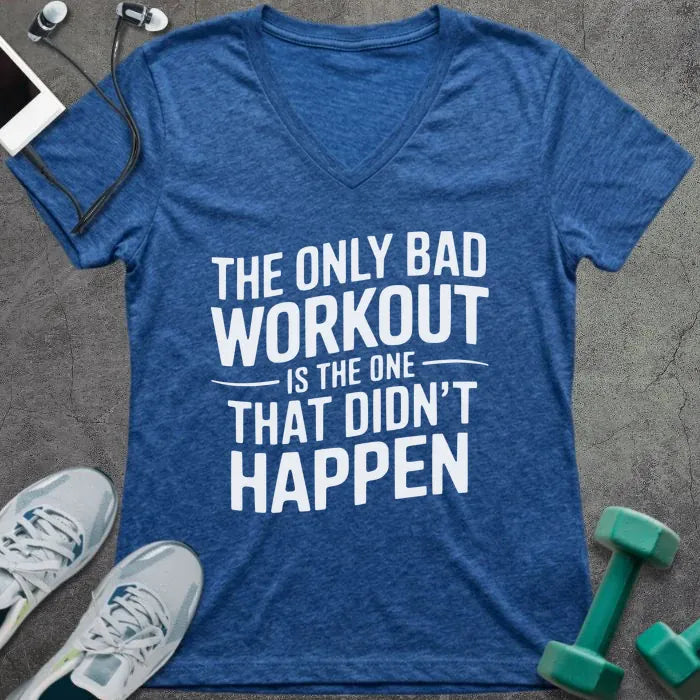 T-Shirt Heather True Royal / S Only Workout V-Neck