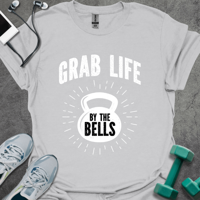 T-Shirt Ice Grey / S Grab Life By The Bells T-Shirt