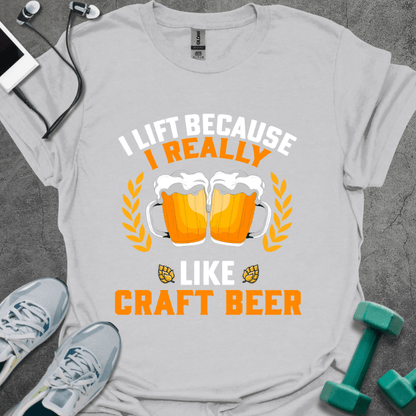 T-Shirt Ice Grey / S I Really Like Craft Beer T-Shirt