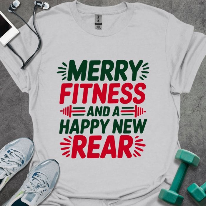 T-Shirt Ice Grey / S Merry Fitmas T-Shirt