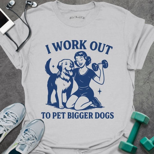 T-Shirt Ice Grey / S Pet Bigger Dogs T-Shirt