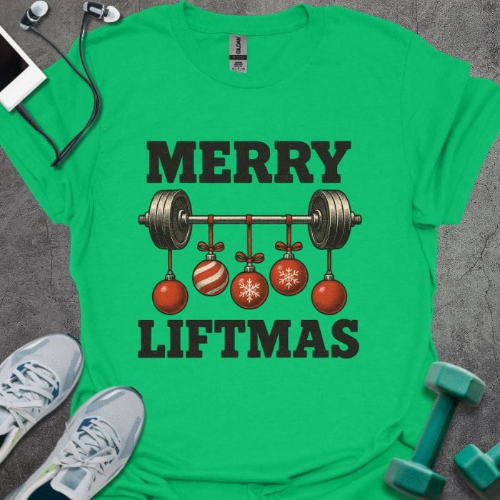T-Shirt Irish Green / S Merry Liftmas T-Shirt