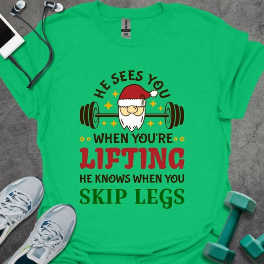 T-Shirt Irish Green / S Sees You Lifting T-Shirt