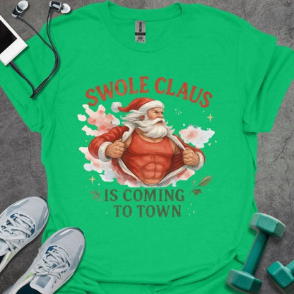 T-Shirt Irish Green / S Swole Claus T-Shirt