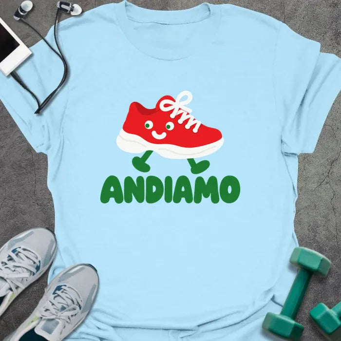T-Shirt Light Blue / M Andiamo Sneaker T-Shirt