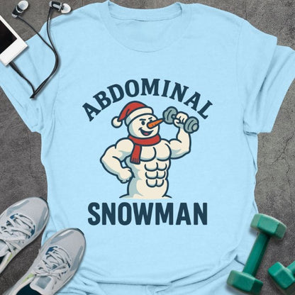 T-Shirt Light Blue / S Ab Snowman T-Shirt