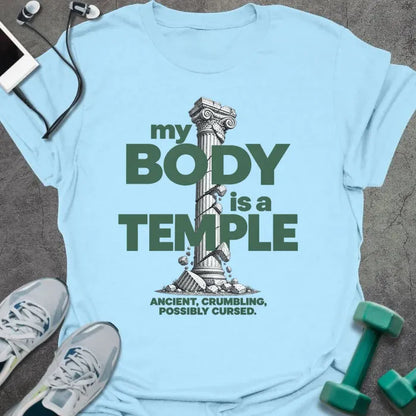 T-Shirt Light Blue / S Ancient Temple T-Shirt