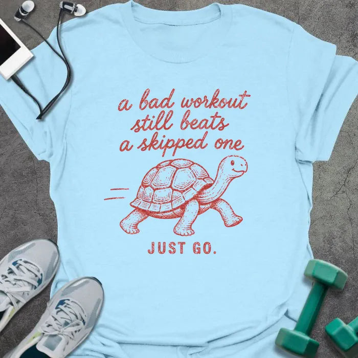 T-Shirt Light Blue / S Bad Workout T-Shirt