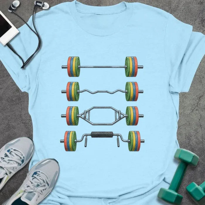 T-Shirt Light Blue / S Barbell Collection T-Shirt