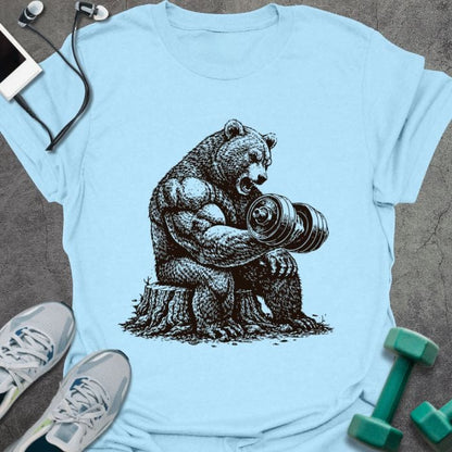 T-Shirt Light Blue / S Bear Curl T-Shirt