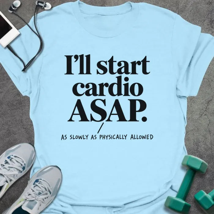 T-Shirt Light Blue / S Cardio ASAP T-Shirt
