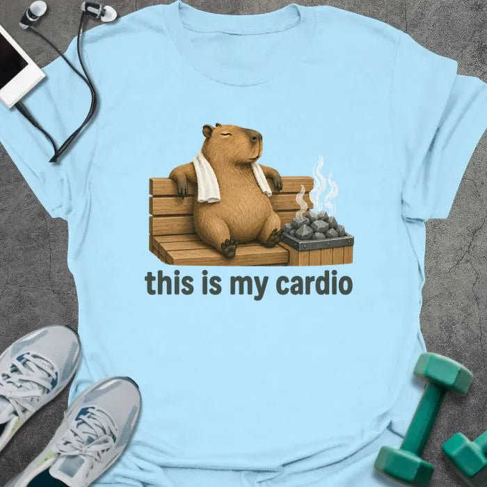 T-Shirt Light Blue / S Cardio Capybara T-Shirt