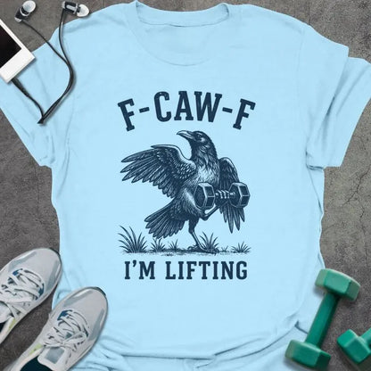 T-Shirt Light Blue / S Caw Lifting