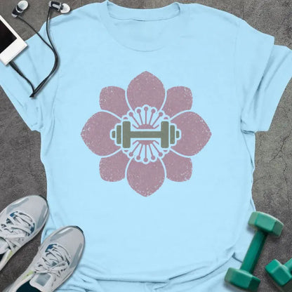 T-Shirt Light Blue / S Cherry Dumbbell T-Shirt