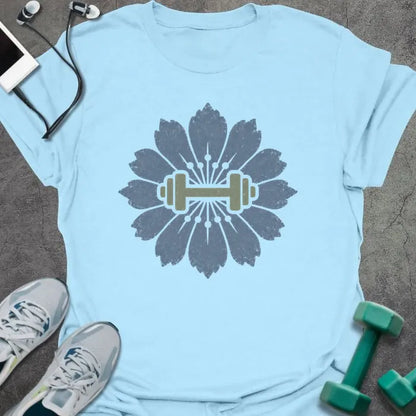 T-Shirt Light Blue / S Cornflower Dumbbell T-Shirt