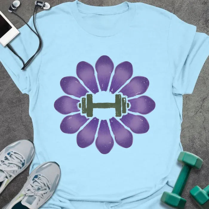 T-Shirt Light Blue / S Crocus Dumbbell T-Shirt
