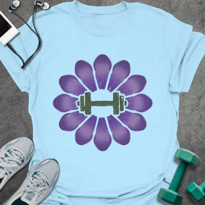 T-Shirt Light Blue / S Crocus Dumbbell T-Shirt