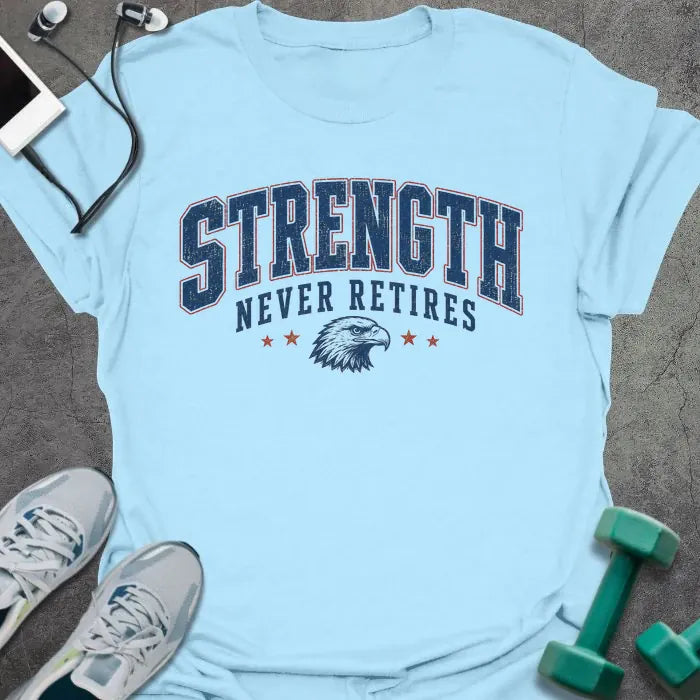 T-Shirt Light Blue / S Eagle Strength T-Shirt
