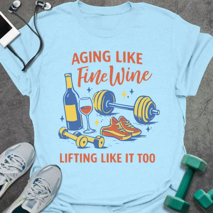 T-Shirt Light Blue / S FIne Wine