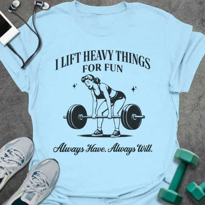 T-Shirt Light Blue / S For Fun Retro