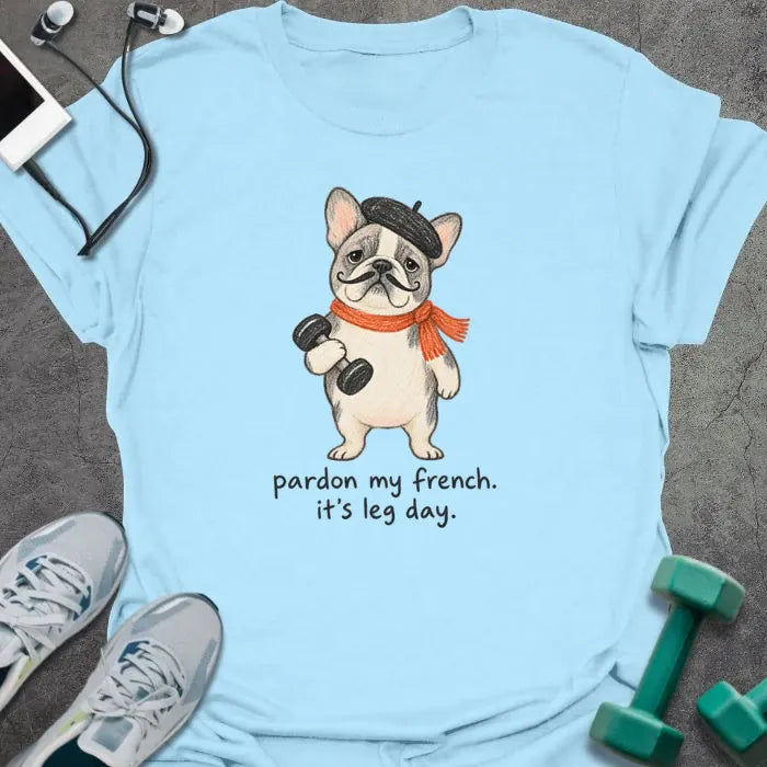 T-Shirt Light Blue / S French Bulldog T-Shirt