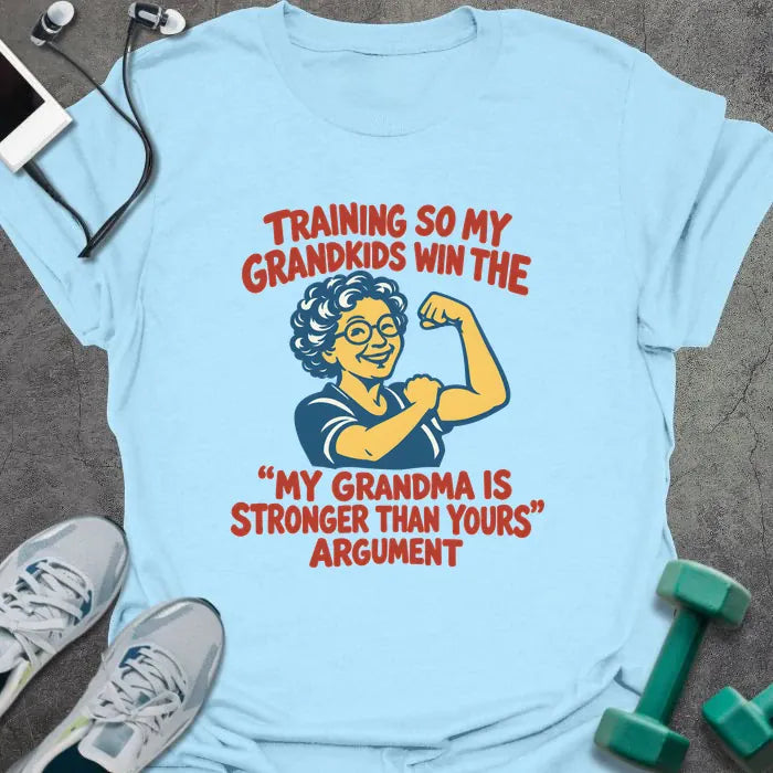 T-Shirt Light Blue / S Grandma Stronger T-Shirt
