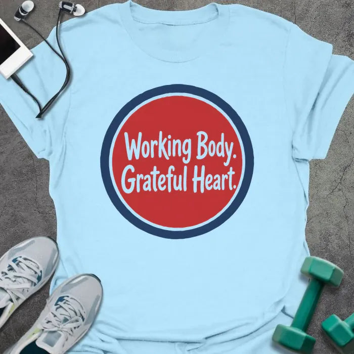 T-Shirt Light Blue / S Grateful Heart T-Shirt
