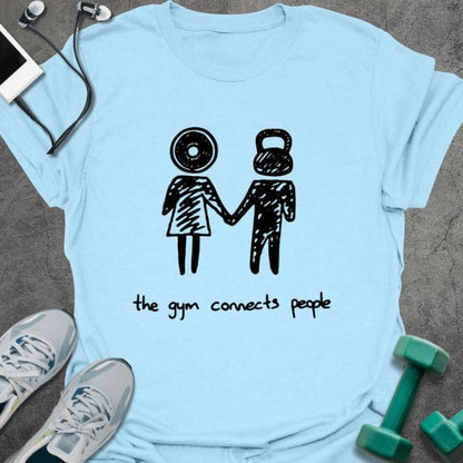 T-Shirt Light Blue / S Gym Connection T-Shirt