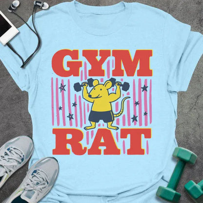 T-Shirt Light Blue / S Gym Rat Pop T-Shirt