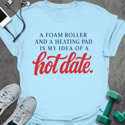 T-Shirt Light Blue / S Hot Date T-Shirt
