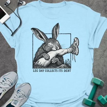 T-Shirt Light Blue / S Leg Debt T-Shirt